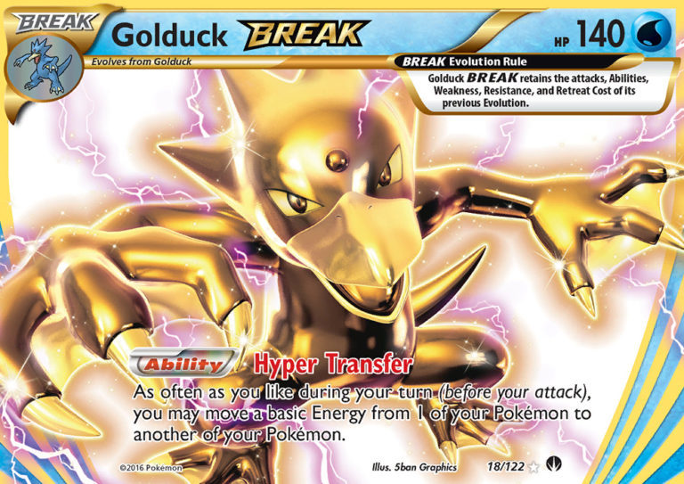 Golduck Break 18/122 XY Breakpoint Ultra Rare Pokemon Card NEAR MINT TCG