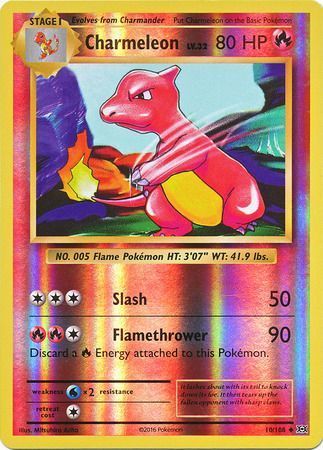 Charmeleon 10/108 XY Evolutions Reverse Holo Uncommon Pokemon Card NEAR