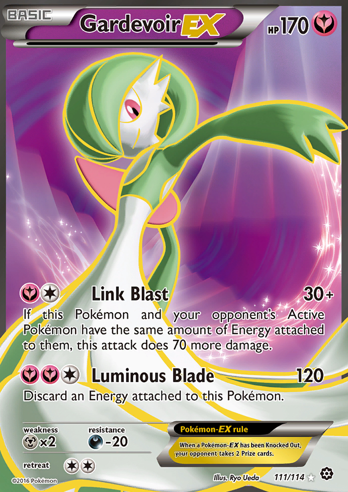Gardevoir EX 111/114 XY Steam Siege Holo Ultra Rare Full Art Pokemon