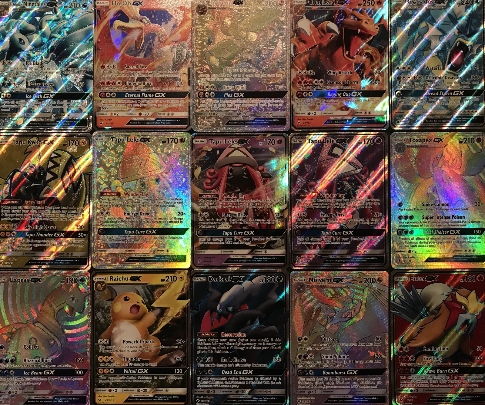 0 Pokemon Cards 1 Gx 1 Mega Ex 3 Ex Break 50rares Holos Christmas Gift Pokemon