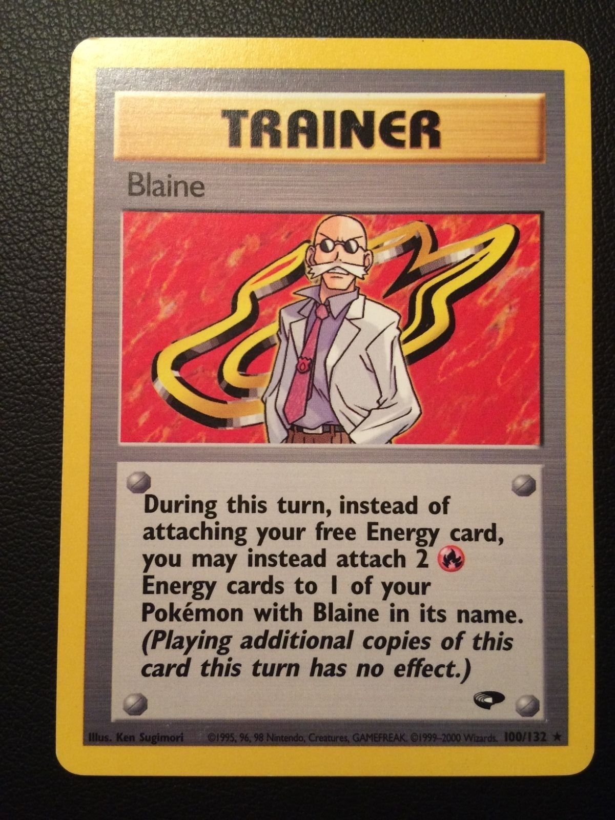 Blaine 100/132 Gym Challenge Pokemon Trainer Card Singles mint go bw xy TCG