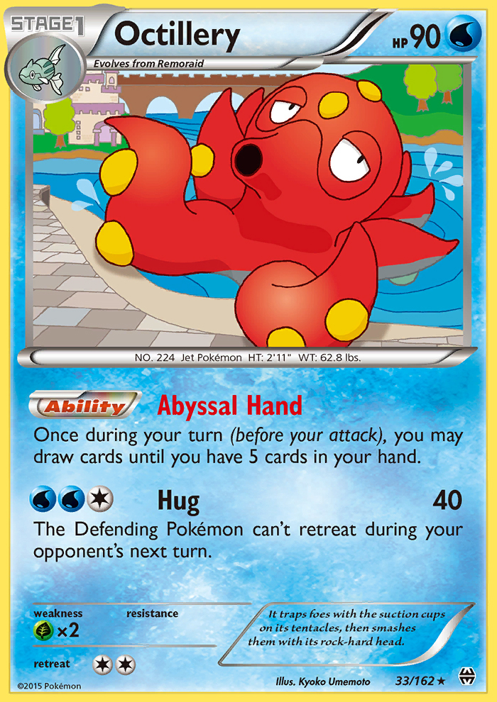 OCTILLERY Breakthrough 33//162 Rare Remoraid Non Holo Pokemon Card
