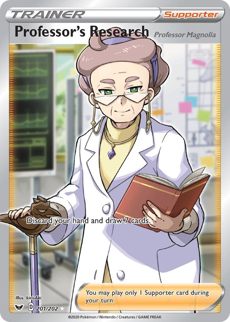 Professor's Research 201/202 SWSH Base Set Holo Ultra Rare Full Art