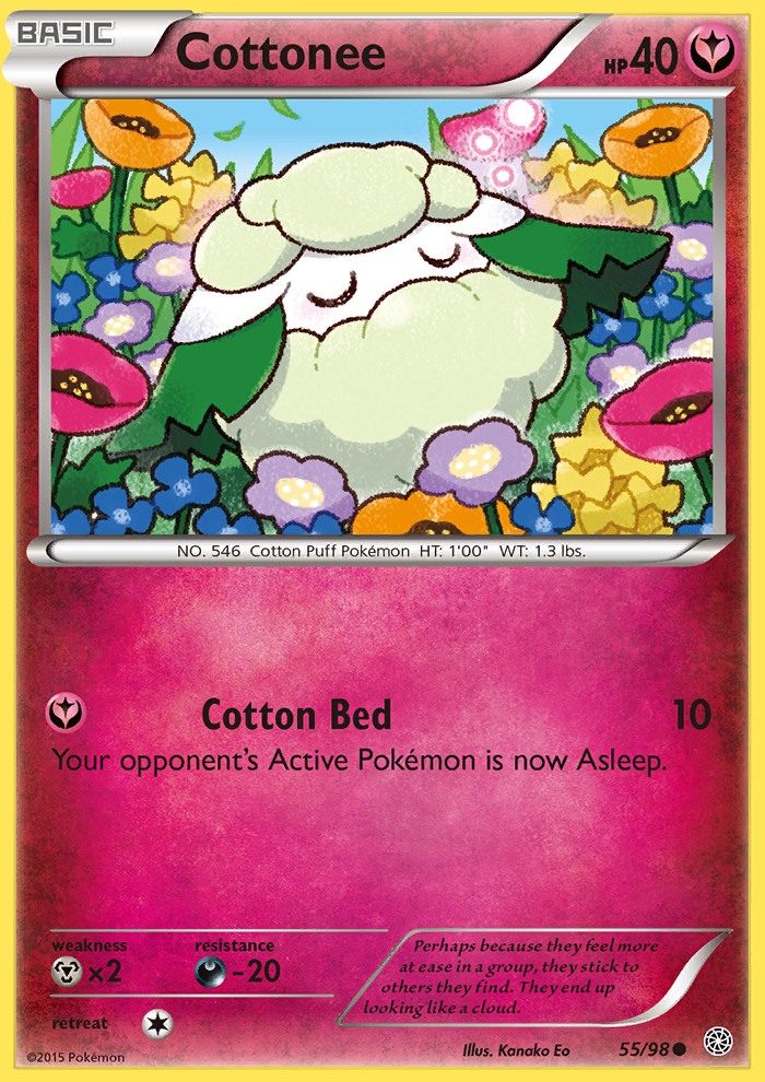 COTTONEE 55//98 POKEMON CARD XY ANCIENT ORIGINS
