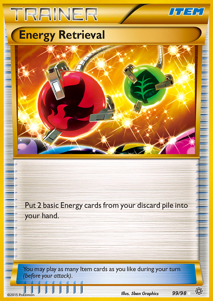 Energy Retrieval 99/98 XY Ancient Origins Holo Secret Rare Full Art