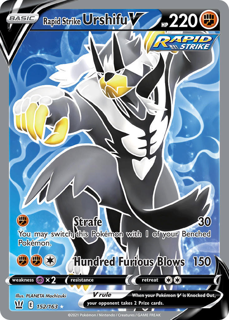 Rapid Strike Urshifu V 152/163 SWSH Battle Styles Full Art Holo Ultra