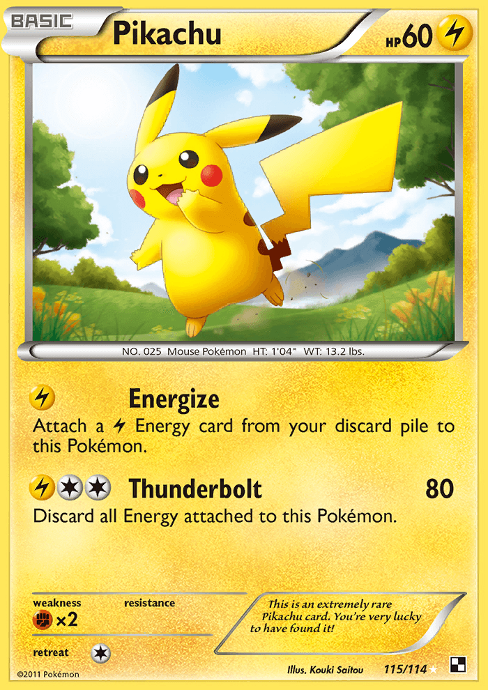 Pikachu Pikachu Pokemon Card IMAGESEE