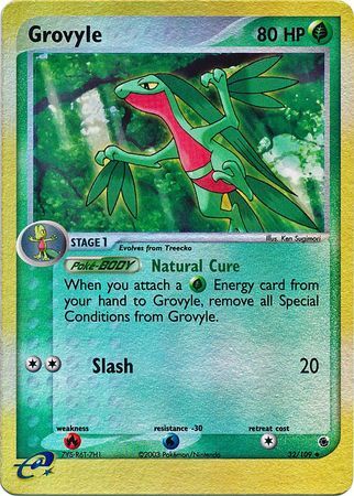 Grovyle 32 109 Ex Ruby And Sapphire Reverse Holo Uncommon Pokemon Card Near Mint Tcg