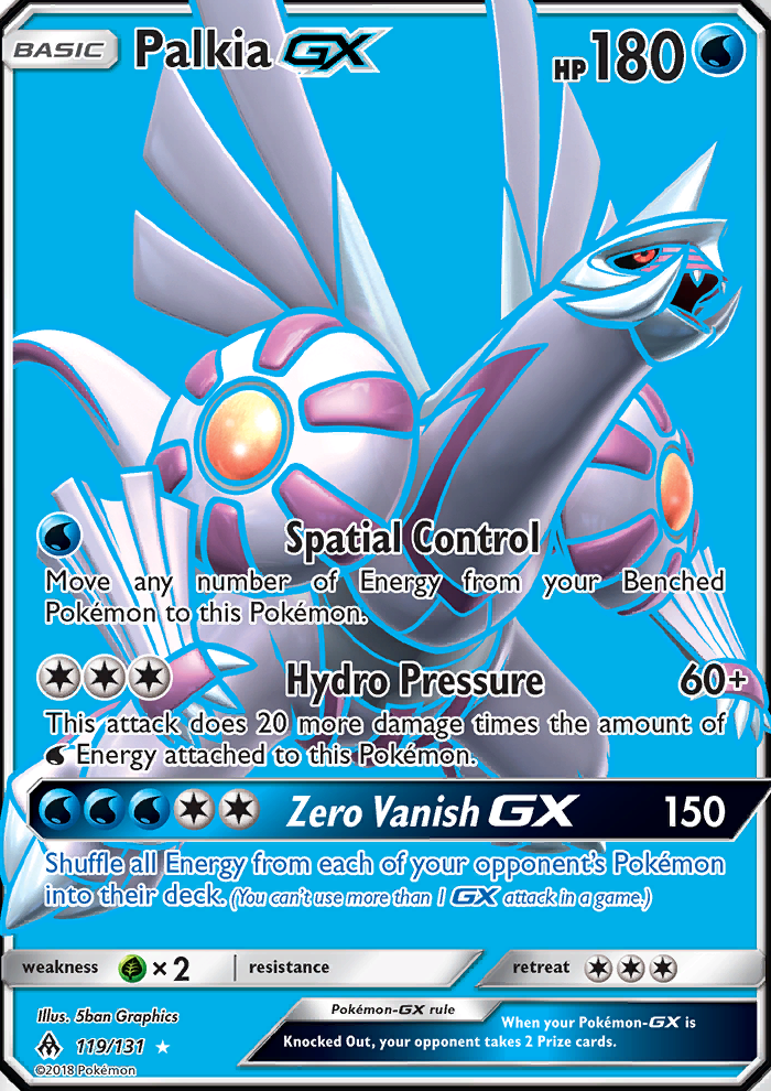 palkia gx 119 131 sm forbidden light holo full art ultra sm light address