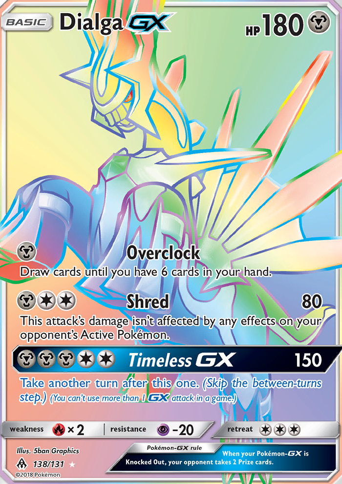 dialga gx 138 131 sm forbidden light holo full art hyper sm light address