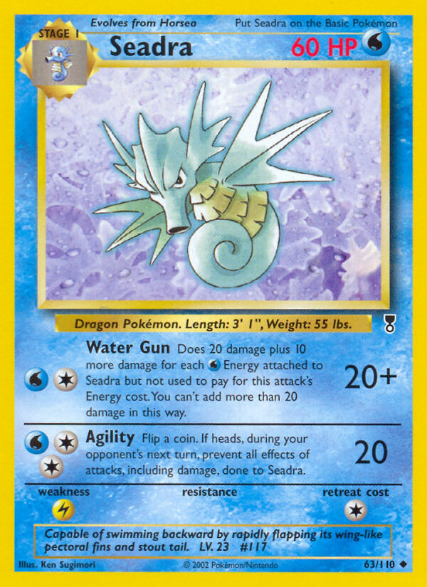 Seadra 63/110 Legendary Collection Uncommon Pokemon Card NEAR MINT TCG