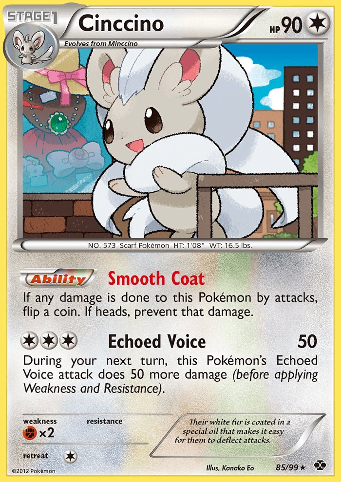 Cinccino 85 99 BW Next Destinies Holo Rare Pokemon Card NEAR MINT TCG