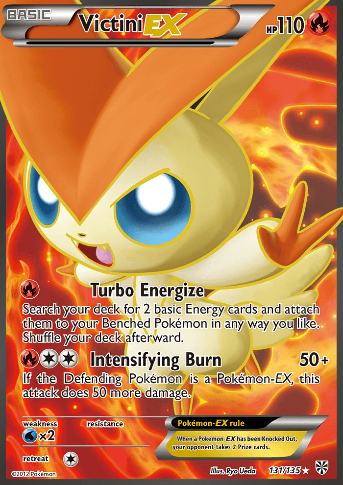 Victini EX 131/135 BW Plasma Storm Holo Ultra Rare Full Art Pokemon