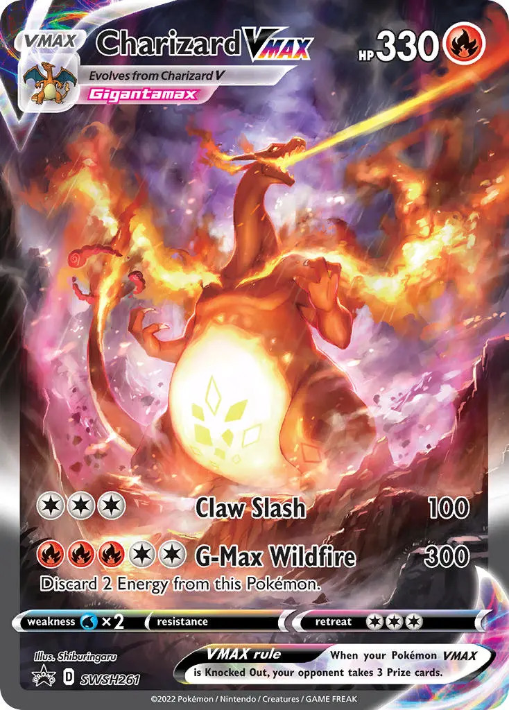 Charizard VMAX SWSH261 Black Star Promo Pokemon Card NEAR MINT TCG