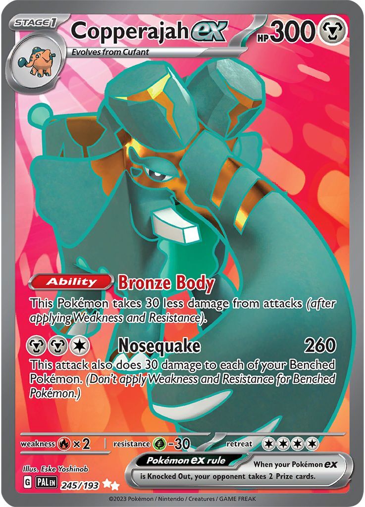 Copperajah ex 245/193 Scarlet and Violet Paldea Evolved Full Art Holo