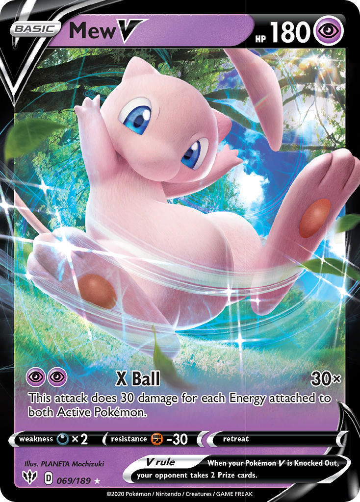 Mew V 69 1 Swsh Darkness Ablaze Holo Ultra Rare Pokemon Card Near Mint Tcg Mew V 69 1 Swsh Darkness Ablaze Holo Ultra Rare Pokemon Card Near Mint Tcg