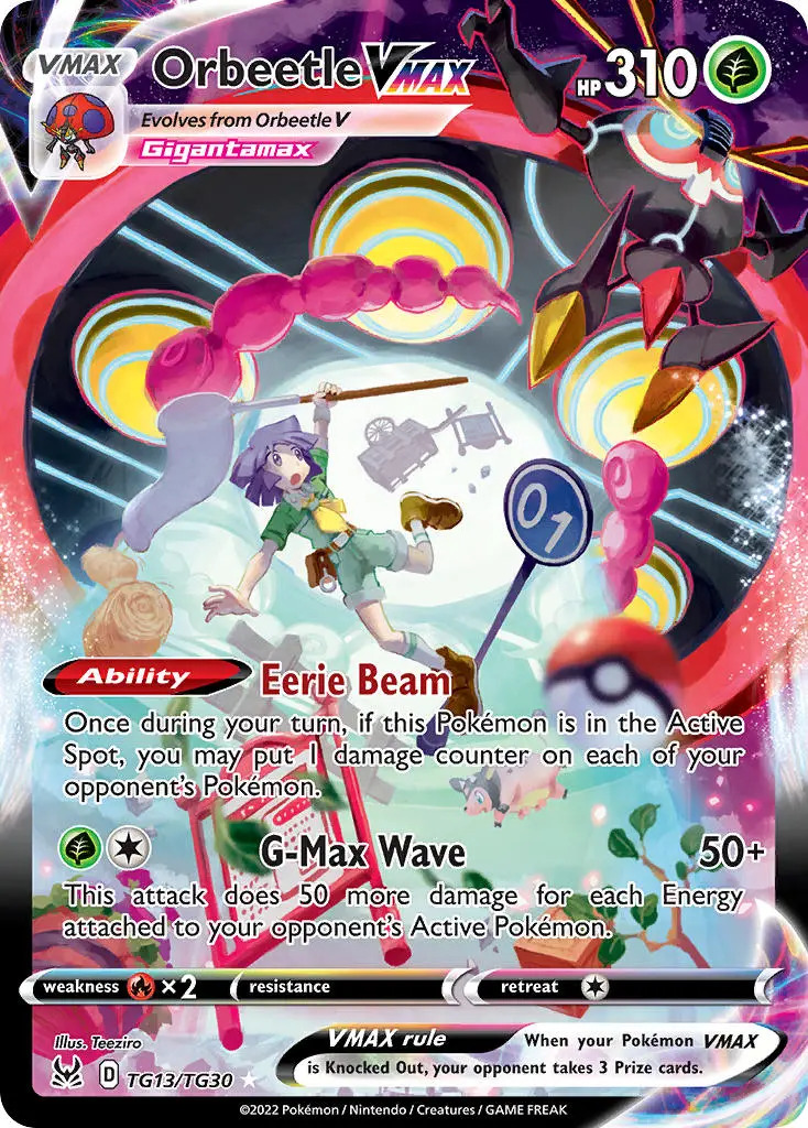Orbeetle VMAX 13/30 SWSH Lost Origin Trainer Gallery Full Art Holo Rare