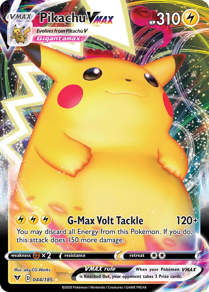 Pikachu VMAX 44/203 Vivid Voltage Full Art Holo Ultra Rare Pokemon Card