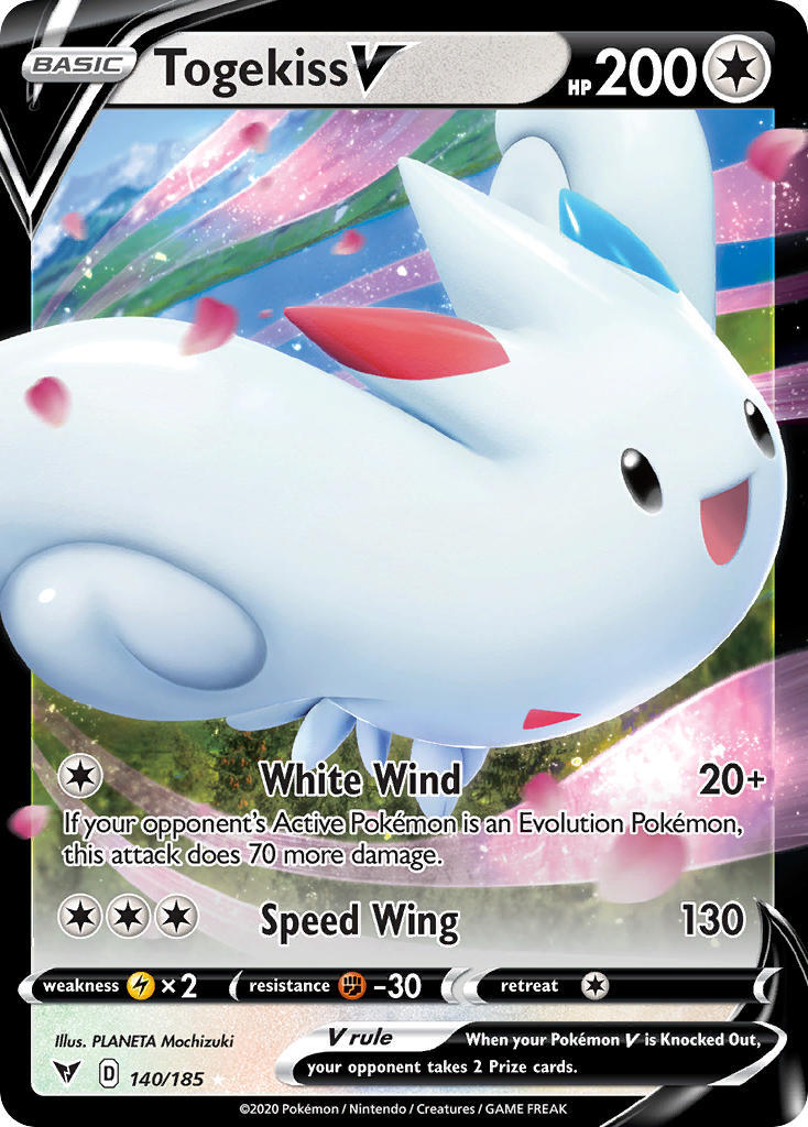 Togekiss V 140/203 Vivid Voltage Ultra Rare Holo Pokemon Card NEAR MINT TCG