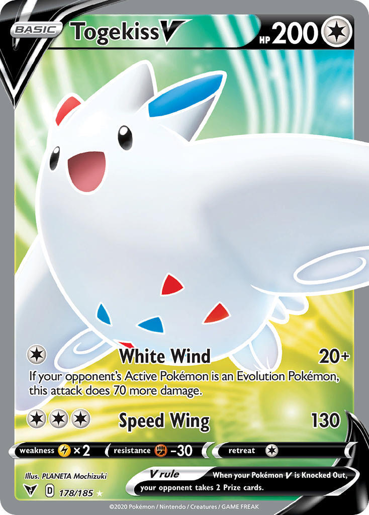 Togekiss V 178/203 Vivid Voltage Full Art Holo Ultra Rare Pokemon Card