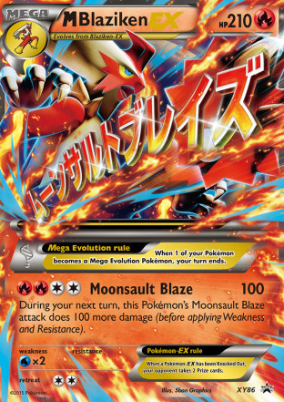 Mega Blaziken EX XY86 XY Black Star Promo Pokemon Card