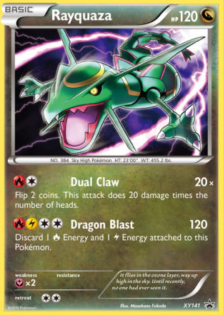 Rayquaza XY141 XY Black Star Promos Pokemon Near Mint