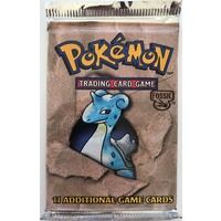 Pokemon WOTC Fossil Booster Pack Lapras Artwork STILL SEALED TCG