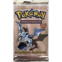 Pokemon WOTC Fossil Booster Pack Aerodactyl Artwork STILL SEALED TCG