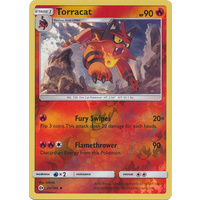 Torracat 25/149 SM Base Set Reverse Holo Uncommon Pokemon Card NEAR MINT TCG