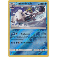 Crabominable 43/149 SM Base Set Reverse Holo Rare Pokemon Card NEAR MINT TCG