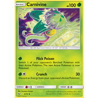 Carnivine 6/73 SM Shining Legends Uncommon Pokemon Card NEAR MINT TCG
