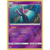 Toxapex 63/149 SM Base Set Reverse Holo Rare Pokemon Card NEAR MINT TCG