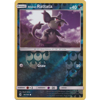 Alolan Rattata 76/149 SM Base Set Reverse Holo Common Pokemon Card NEAR MINT TCG