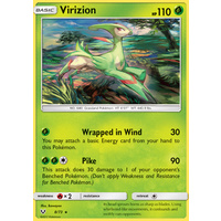 Virizion 8/73 SM Shining Legends Rare Holo Pokemon Card NEAR MINT TCG