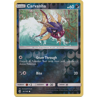 Carvanha 81/149 SM Base Set Reverse Holo Common Pokemon Card NEAR MINT TCG