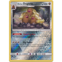 Alolan Dugtrio 87/149 SM Base Set Reverse Holo Rare Pokemon Card NEAR MINT TCG