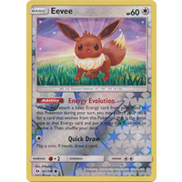 Eevee 101/149 SM Base Set Reverse Holo Common Pokemon Card NEAR MINT TCG