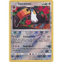 Toucannon 108/149 SM Base Set Reverse Holo Rare Pokemon Card NEAR MINT TCG