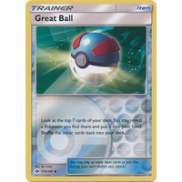 Great Ball 119/149 SM Base Set Reverse Holo Uncommon Trainer Pokemon Card NEAR MINT TCG