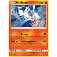 Reshiram 14/73 SM Shining Legends Rare Holo Pokemon Card NEAR MINT TCG