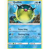 Qwilfish 21/73 SM Shining Legends Common Pokemon Card NEAR MINT TCG