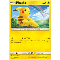Pikachu 28/73 SM Shining Legends Common Pokemon Card NEAR MINT TCG
