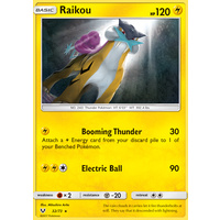Raikou 32/73 SM Shining Legends Rare Holo Pokemon Card NEAR MINT TCG