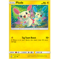 Plusle 33/73 SM Shining Legends Common Pokemon Card NEAR MINT TCG