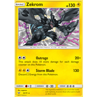 Zekrom 35/73 SM Shining Legends Rare Holo Pokemon Card NEAR MINT TCG