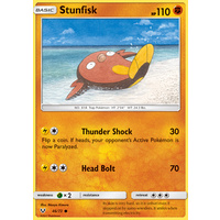 Stunfisk 46/73 SM Shining Legends Common Pokemon Card NEAR MINT TCG