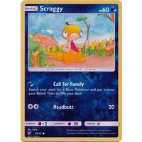Scraggy 50/73 SM Shining Legends Reverse Holo Common Pokemon Card NEAR MINT TCG
