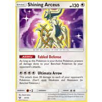 Shining Arceus 57/73 SM Shining Legends Holo Rare Pokemon Card NEAR MINT TCG