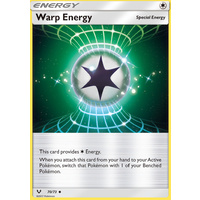 Warp Energy 70/73 SM Shining Legends Uncommon Pokemon Card NEAR MINT TCG