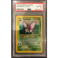 PSA 10 GEM MINT Jungle Venomoth 13/64 Holo Pokemon Card
